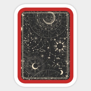 Astral landscape Sticker